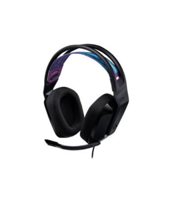 Игровая гарнитура Logitech, G335, 3.5 mm, Full size, Microphone, Black