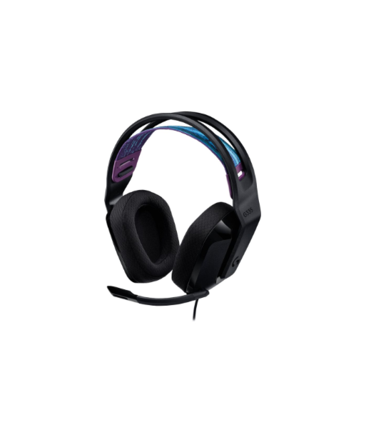 Игровая гарнитура Logitech, G335, 3.5 mm, Full size, Microphone, Black