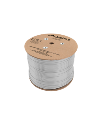 Lanberg Lan Cable Cat.5e SFTP 305M Solid CU LSZH Grey CPR+ Fluke Passed | LCS5L-11CU-0305-S