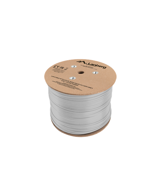 Lanberg Lan Cable Cat.5e SFTP 305M Solid CU LSZH Grey CPR+ Fluke Passed | LCS5L-11CU-0305-S