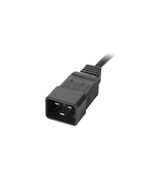 Lanberg Power Distribution unit (PDU) 19" 1U 16A 2M 4x C19 6x IEC C13 Sockets C20 | PDU-04I1906I-0200-C20-BK
