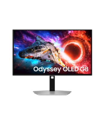 Samsung LS27HG800SUXEN, 27", QD-OLED, 16:9, 240 Hz, 0.03 ms, 3840 x 2160 pixels, 250 cd/m², HDMI ports quantity 2, Silver