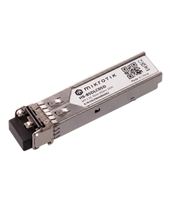 MikroTik 1G/2.5G multimode SFP module, HS-85DLC05D, Dual LC, Maximum transfer distance 550 m