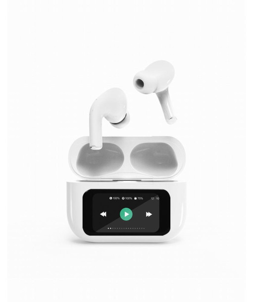 HEADSET BLUETOOTH/WHITE TWS-LCD-ANC-01-W GEMBIRD
