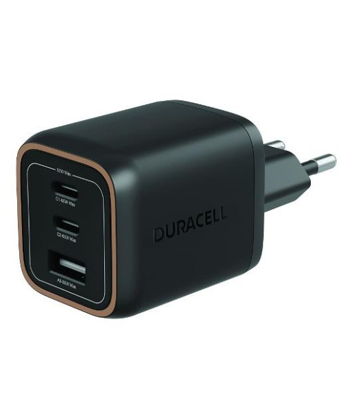 MOBILE CHARGER WALL 65W/BLACK DRACUSB25-EU DURACELL