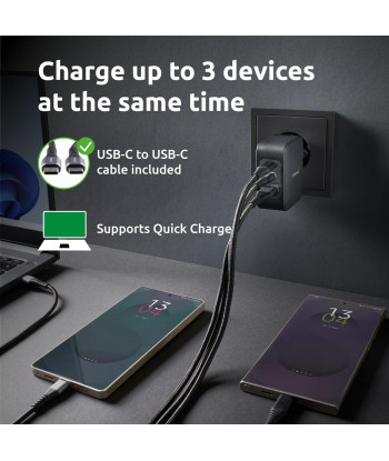 POWER ADAPTER USB-C GAN +C520C/7810010 INTENSO