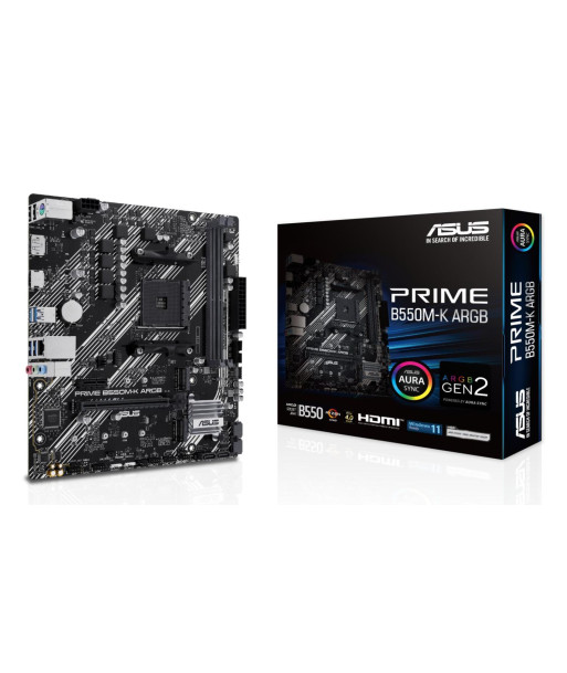 Mainboard ASUS AMD B550 SAM4 Micro-ATX Memory DDR4 Memory slots 2 1xPCI-Express 3.0 1x 1xPCI-Express 3.0 16x 1xPCI-Express 4.0