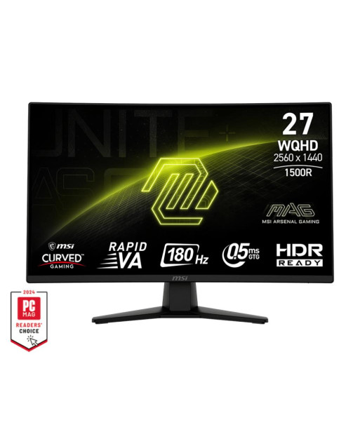 LCD Monitor MSI 27" 2560 x 1440 pixels Wide Quad HD Native aspect ratio 16:9 Curved MAG274CQF