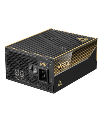 Power Supply MSI MEG AI1600T PCIE5 ATX 3.1 1600 Watts Efficiency 80 PLUS TITANIUM MEGAI1600TPCIE5