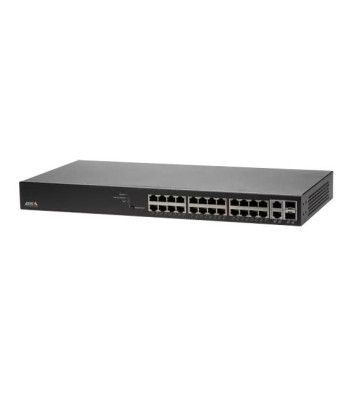 Switch AXIS Rack 1U 24x10Base-T / 100Base-TX / 1000Base-T 2x10/100/1000BASE-T/SFP combo 2xSFP 24xRJ45 PoE ports 24 01192-002