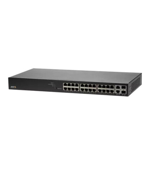 Switch AXIS Rack 1U 24x10Base-T / 100Base-TX / 1000Base-T 2x10/100/1000BASE-T/SFP combo 2xSFP 24xRJ45 PoE ports 24 01192-002