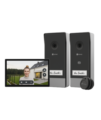 EZVIZ HP7 Video Doorphone Kit(3MP,2 Doorbells,1 Monitor,2-Wire,IP65,3 RFID Cards)