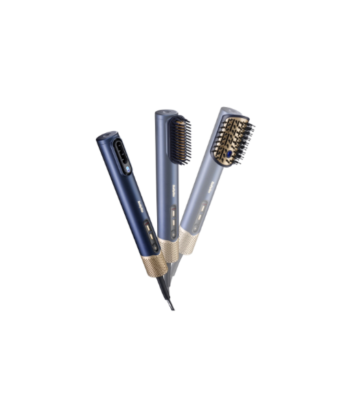 BABYLISS, Hair styling comb, AS6550E, Ion conditioning, Number of heating levels 3, 1500 W, Blue/Gold