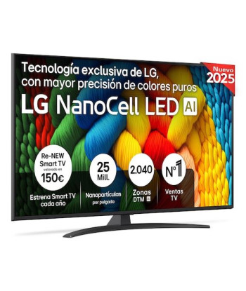 ТВ LG 55" 4K Ultra HD 3840 x 2160 pixels Flat 16:9 NanoCell 55NANO81A6A