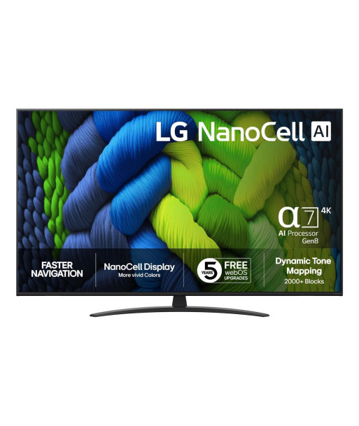 TV Set LG 65" 4K Ultra HD 3840 x 2160 pixels Flat 16:9 LED 65NANO82A6B