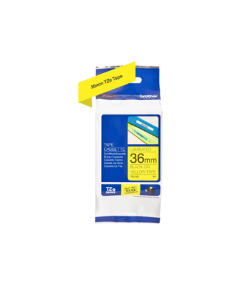 Brother, TZe-661 Laminated Tape, Black on Yellow, TZe, 8 m, 3.6 cm