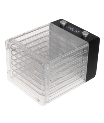 Puu- ja köögiviljakuivati Adler, AD 6660, Power 600 W, Number of trays 6, Integrated timer, Black
