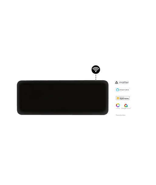 Soojendi Mill Invisible Smart WiFi, PA1300WIFI4B, Panel, 1300 W, Suitable for rooms up to 15-19 m², Black, IPX4