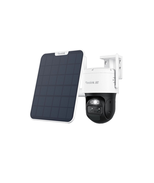 Turvakaamera Reolink 4K Dual-Lens Wi-Fi 6 Battery-Powered withSolar Panel 2, Trackmix Series B770, PTZ, 2.8mm/F1.6, H.264/H