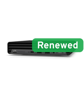 HP Renewed Grade B, ProDesk 400 G6 Desktop Mini, Intel Core i5, i5-10500T, 16 GB, SSD, 256 GB, Intel UHD Graphics 630, Windows
