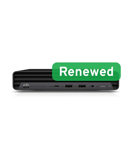 HP Renewed Grade B, EliteDesk 800 G6 Desktop Mini, Intel Core i5, i5-10500, 8 GB, SSD, 256 GB, Intel UHD Graphics 630, Windows