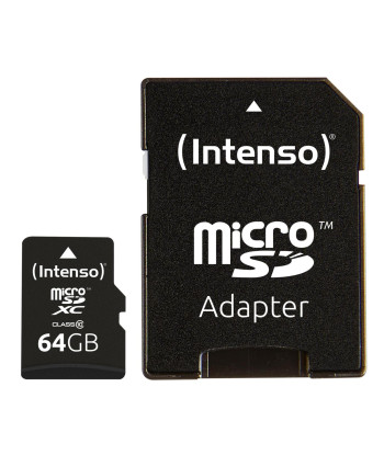 MEMORY MICRO SDXC 64GB C10/W/ADAPTER 3413490 INTENSO