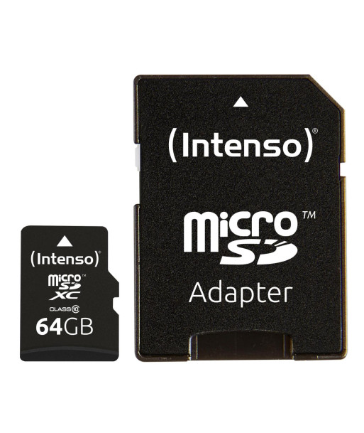 MEMORY MICRO SDXC 64GB C10/W/ADAPTER 3413490 INTENSO