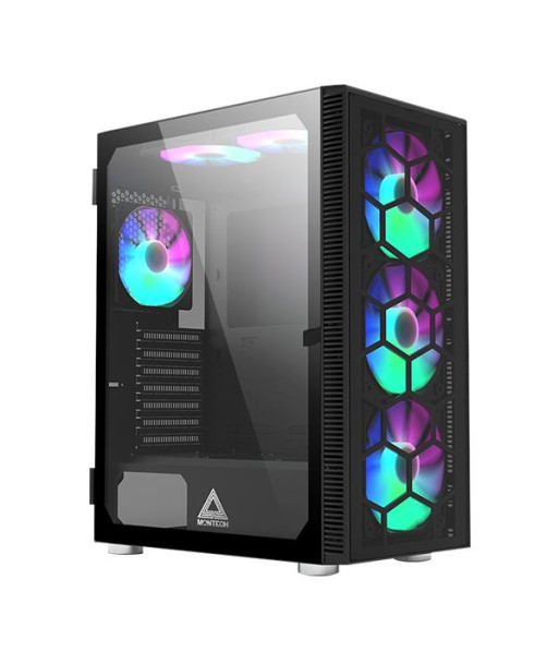 Case MONTECH X3 Glass MidiTower Not included Colour Black X3GLASS(B)