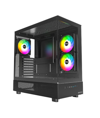 Case MONTECH XR MidiTower Not included ATX MicroATX MiniITX Colour Black XR(B)