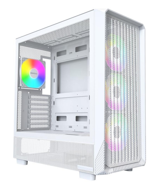 Case MONTECH X5 MidiTower Case product features Transparent panel Not included Colour White X5(W)