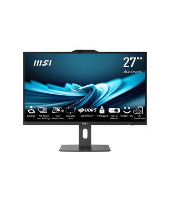 Monoblock PC MSI PRO AP272P 14M Business All in One CPU Intel Core i5 i5-14400 2500 MHz Screen 27" RAM 16GB DDR4 3200 MHz SSD