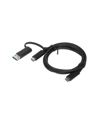 Lenovo | 1m, Hybrid USB-C with USB-A Cable