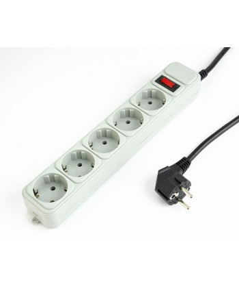 CABLE POWER EXTENSION 3M/5OUTL SPG3-B-10C GEMBIRD