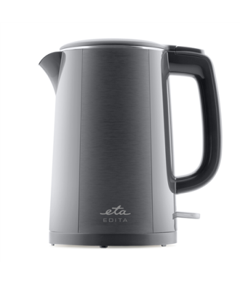 Чайник ETA, ETA859590020 EDITA, Electric, 2200 W, 1.5 L, Stainless steel, 360° rotational base, Grey
