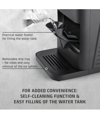 CASO IceBall Pro Ice Ball Maker, 130 W, 1.3 L, Matt Black
