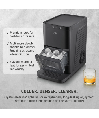 CASO IceBall Pro Ice Ball Maker, 130 W, 1.3 L, Matt Black