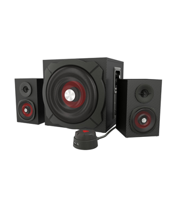 GENESIS Helium 610BT Computer Speakers, Wired, Bluetooth, Black, Genesis, Helium 610BT, Bluetooth, Red/Black