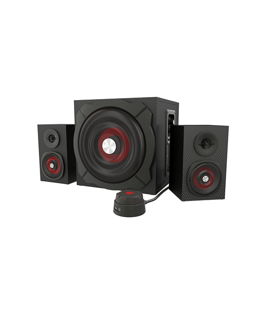 GENESIS Helium 610BT Computer Speakers, Wired, Bluetooth, Black, Genesis, Helium 610BT, Bluetooth, Red/Black