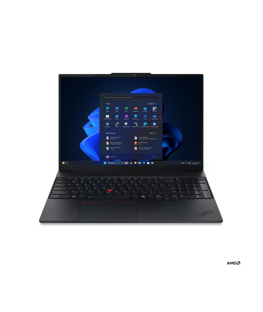 Lenovo ThinkPad E16 G4 AMD, Black, 16", IPS, WUXGA, 1920 x 1200 pixels, Anti-glare, AMD Ryzen AI 5, 330, 16 GB, SODIMM DDR5