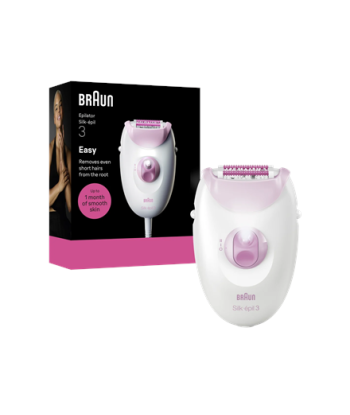 Эпилятор Braun Silk-épil 3 SE3-000, White/Pink