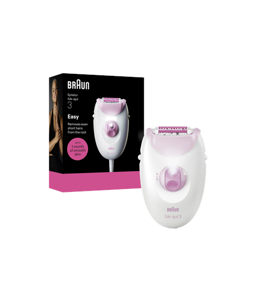 Naiste raseerija Braun Silk-épil 3 SE3-000, White/Pink