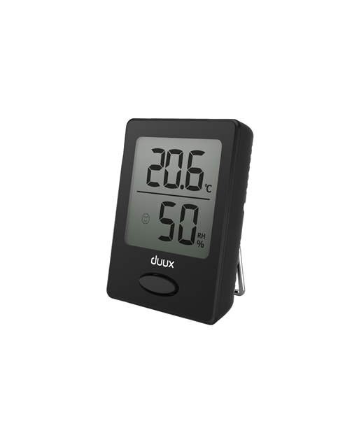 Duux, Sense, Black, LCD display, Hygrometer + Thermometer