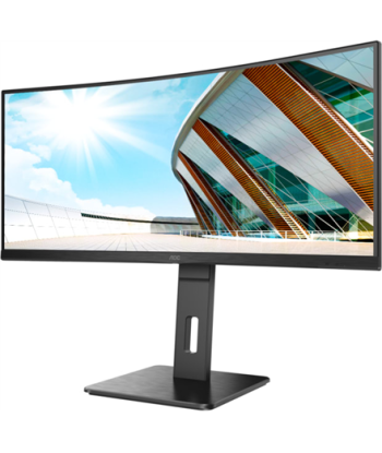 Изогнутый монитор AOC, CU34P2A, 34", VA, 21:9, 100 Hz, 1 ms, 3440 × 1440, 300 cd/m², Headphone out (3.5mm), HDMI ports