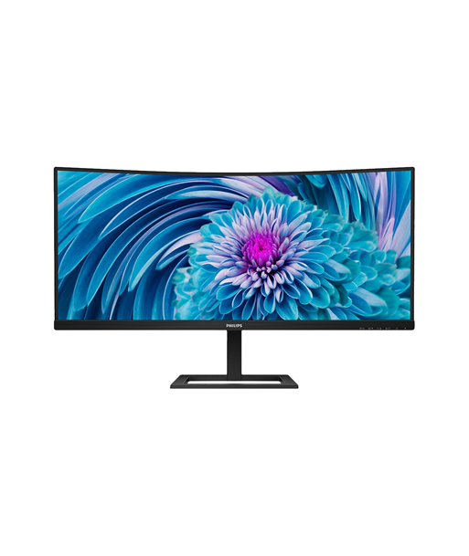 LCD monitor Philips, UltraWide, 346E2CUAE, 34", VA, WQHD, 21:9, 100 Hz, 4 ms, 3440 x 1440, 300 cd/m², HDMI ports quantity 1