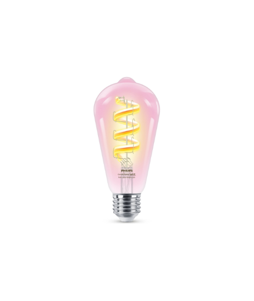 Philips Smart Philips Smart WiFi Filament Clear ST64 RGB, E27, 6.3 W, Full colour