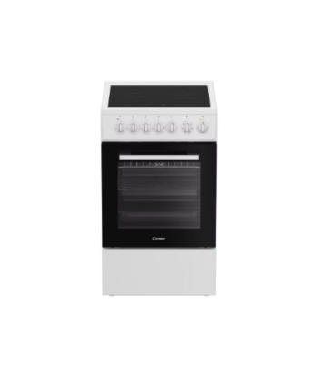 INDESIT Cooker, IS5V5GSW/P, Hob type Ceramic, Oven type Electric, White, Width 50 cm, Depth 60 cm, 55 L