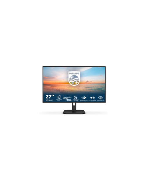 Philips, 27E1N1200A/00, 27", IPS, FHD, 16:9, 120 Hz, 4 ms, 1920 x 1080 pixels, 300 cd/m², HDMI ports quantity 1, Black