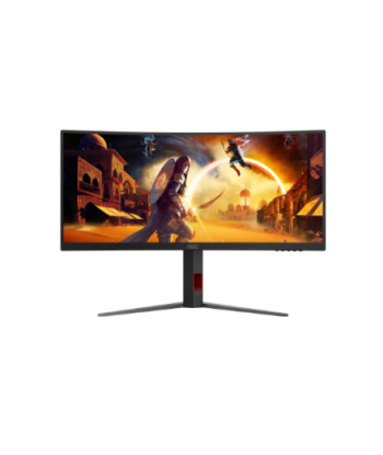 AOC, CU34G4Z, 34", Fast VA, WQHD, 21:9, 240 Hz, 1 ms, 3440 x 1440 pixels, 450 cd/m², HDMI ports quantity 2, Black