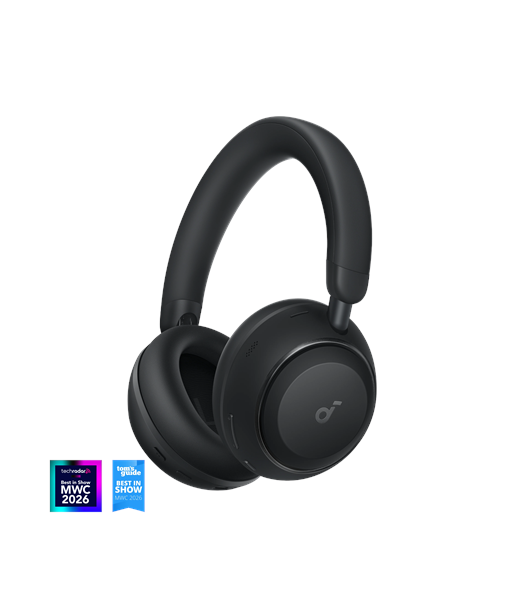 Наушники Anker Soundcore Space 2, Over-ear, Microphone, Jet Black, Noise canceling
