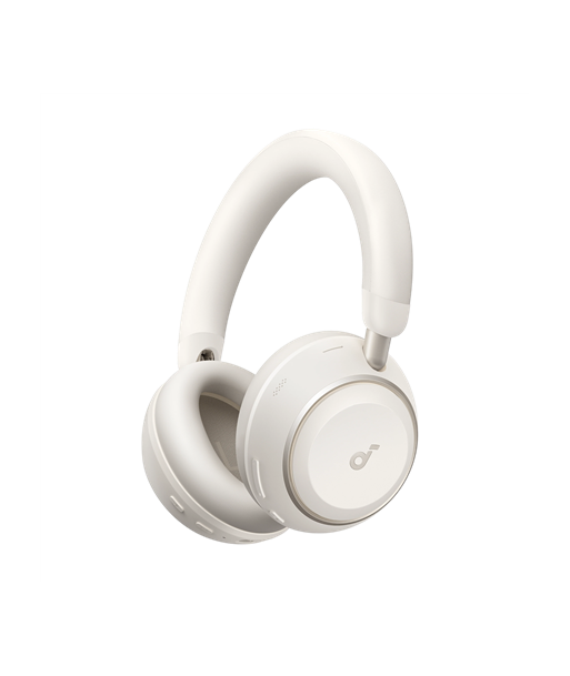 Anker Soundcore, Foldable Headphones, Space 2, Bluetooth, Over-ear, Microphone, White, Noise reduction, Wireless